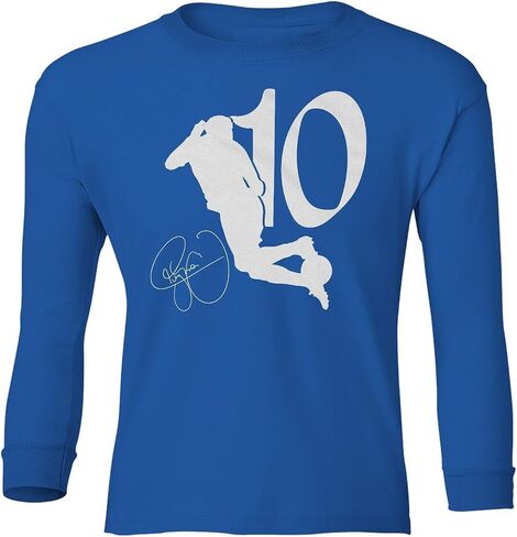 Neymar Jr. 10 Rainbow Flick - Soccer Star Tribute Youth Long Sleeve T-Shirt in Kuwait