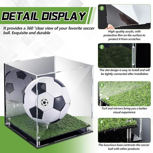 Geelin Soccer Ball Display Case 12 "× 11" × 10 in Saudi Arabia