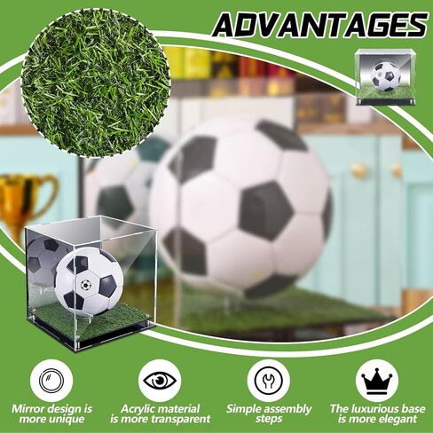 Geelin Soccer Ball Display Case 12 "× 11" × 10 in Saudi Arabia