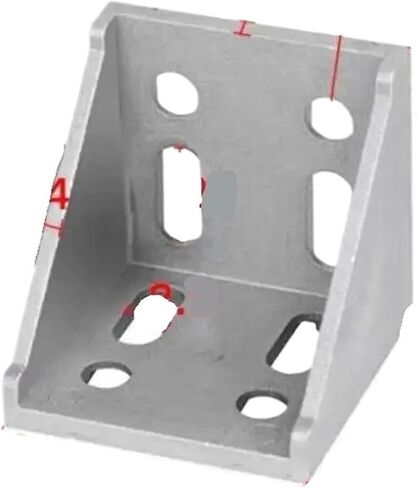 2 Pcs 2020 2028 2040 3030 3060 4040 Angle Accessories Angle Aluminum L Connector Bracket Fasteners Matching Use Industrial Aluminum Profiles(3030) in Saudi Arabia