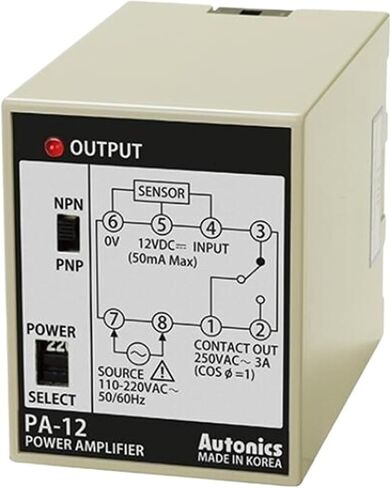 وحدة التحكم PA-12 ، مستشعر ، NPN و PNP إدخال ، SPDT NO/NC ، 110 و 220 فولت in Saudi Arabia
