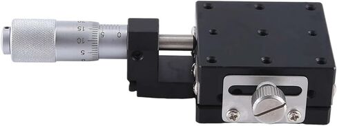 Micrometer Sliding Table X Axis 40X40mm Knob Micrometer Sliding Stage Guide Rail Type Platform Manual Displacement Sliding Table LGX40-C in Saudi Arabia