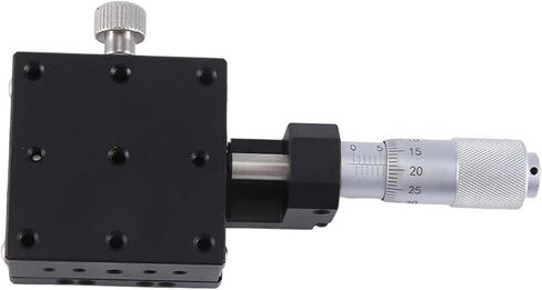 Micrometer Sliding Table X Axis 40X40mm Knob Micrometer Sliding Stage Guide Rail Type Platform Manual Displacement Sliding Table LGX40-C in Saudi Arabia