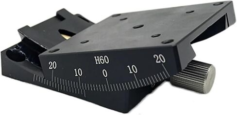 Micrometer Sliding Table GFG60-60 Manual Slide X-axis Angle Tilt Arc Adjustment Micro-Stage Angle Stage Goniometer in Saudi Arabia