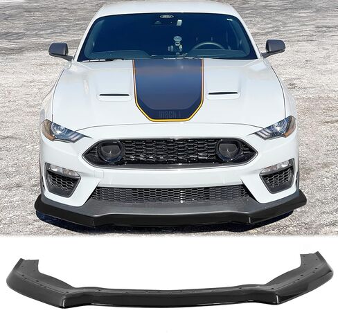 FREEMOTOR802 Compatible with 2021-2023 Ford Mustang Mach 1 Front Bumper Lip, Matte Black PP Polypropylene Handling Package Style Front Lip Spoiler Splitter in Saudi Arabia