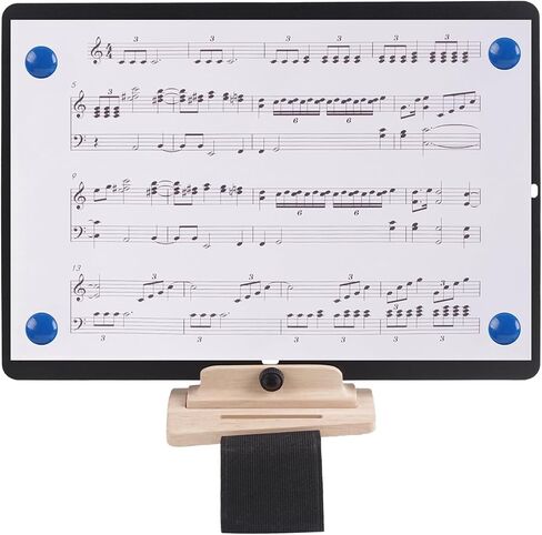 Asixxsix Marching Lyre Adjustable Marching Band Music Stand for Flute Trumpet with Ergonomic Arc Base Non Slip Silicone Pads Magnetic Sheet Holder a 4 a 5 Compatibility in Saudi Arabia
