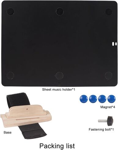 Asixxsix Marching Lyre Adjustable Marching Band Music Stand for Flute Trumpet with Ergonomic Arc Base Non Slip Silicone Pads Magnetic Sheet Holder a 4 a 5 Compatibility in Saudi Arabia