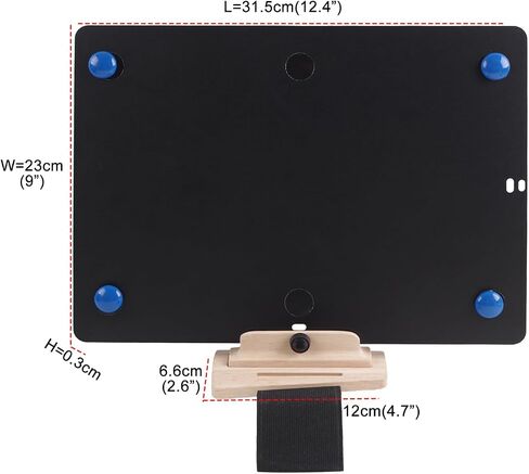 Asixxsix Marching Lyre Adjustable Marching Band Music Stand for Flute Trumpet with Ergonomic Arc Base Non Slip Silicone Pads Magnetic Sheet Holder a 4 a 5 Compatibility in Saudi Arabia
