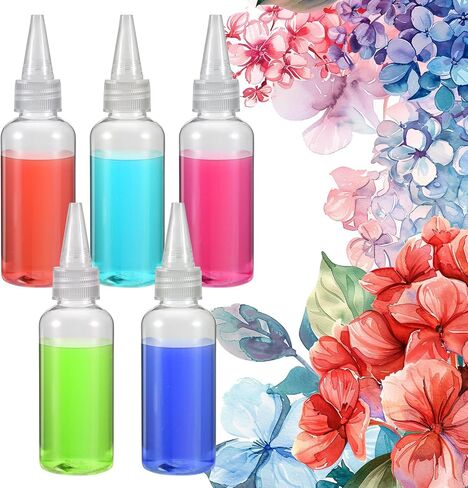 8Pcs Plastic Small Squirt Bottles for Liquids, Plastic Squeeze Bottles 50ml Mini Clear Empty Small Squirt Bottle with Leak-Proof Caps Clear Empty Tiny Bottle Refill for Glue Travel Paint Art Lotion in Saudi Arabia