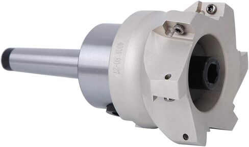 aqxreight MT2 FMB27 Collet Chuck Holder 80 27 6 Flute Milling Cutter 1604APMT Milling Inserts 6PCS Milling Inserts This Face Mill Cutter is Constructed by Workmanship, Standard (MT2-FMB27+80 Cutter in Saudi Arabia