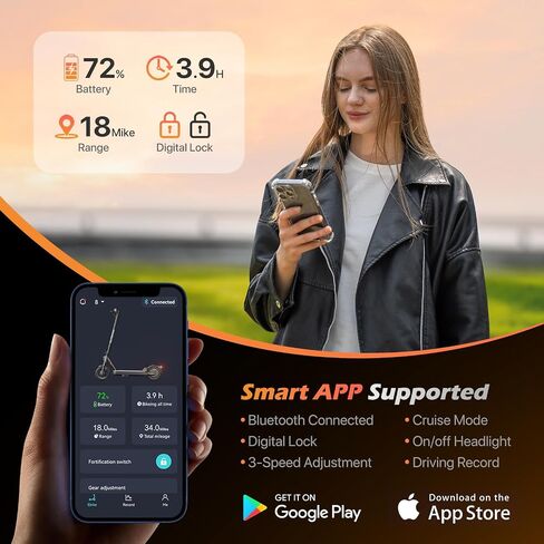 دراجة نارية كهربائية للبالغين ، 19 ميلًا ، 10.2 آأل 220.3 ساعة إسكوتر ، 350 واط محرك ، وسرعة كحد أقصى 15 ميلاً في الساعة ، وإطارات فراغ 10 بوصة ، والدراجة البخارية الكهربائية مع التعليق ، والضوء ، والكبح المزدوج للتنقل in Saudi Arabia