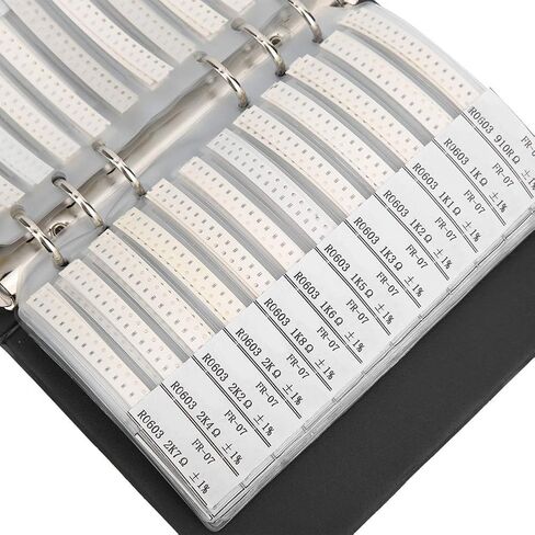 603 Series 170 Types Resistors Assorted Electrical and Electrical Kit Electronic Components Sample Book Black in Saudi Arabia