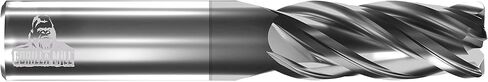 GM12R4 Gorilla High Performance Carbide End Mill ، GMX-35 Coating ، 4 Flute ، 1/2 "قطره ، 1-1/4" LOC ، 3 "OAL ، 0.025-0.030" دائرة نصف قطرها in Kuwait