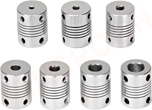 D19*L25 Aluminium Flexible Jaw Shaft Coupling 5 8 6.35mm 8mm 10mm CNC Stepper Motor Coupler Encoders Engraving Machine 1Pcs(5X10) in Saudi Arabia