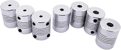 D19L25 توصيلات التشفير 3/4/5/6/6.35/8/10 مم اقتران مرن لآلة النقش CNC CNC مقرن محرك السائر 1PCs (6.35x10) in Saudi Arabia