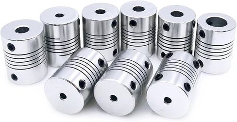 D19L25 توصيلات التشفير 3/4/5/6/6.35/8/10 مم اقتران مرن لآلة النقش CNC CNC مقرن محرك السائر 1PCs (6.35x10) in Saudi Arabia