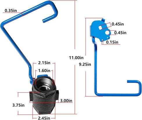 60131007 Ball Valve Replacement for Pitco Fryers, 1-1/4" Right-Hand Valve with 9" Hook Lever Rod Fit for Pitco Fryers SG14 SG18 SSH55 SSH60 SSH75 in Saudi Arabia