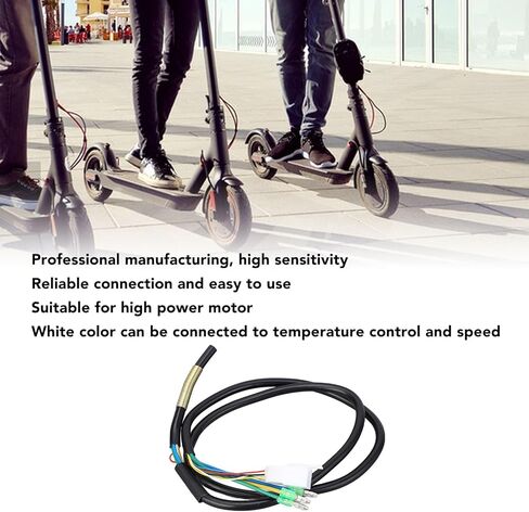 Electric Scooter Motor Wire, 10 Inch E Scooter Hub Motor Wire Harness, High Sensitivity 2.5 9 Core 6 Pin Copper Scooter Motor Wire, Electric Accessories for High Power Motor in Kuwait