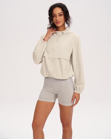 Locachy Women's Lightweight Athletic Workout Hoodie UPF 50+ Sun Protection Long Sleeve Full Zip Running Outdoor Jacket in Saudi Arabia