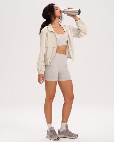 Locachy Women's Lightweight Athletic Workout Hoodie UPF 50+ Sun Protection Long Sleeve Full Zip Running Outdoor Jacket in Saudi Arabia