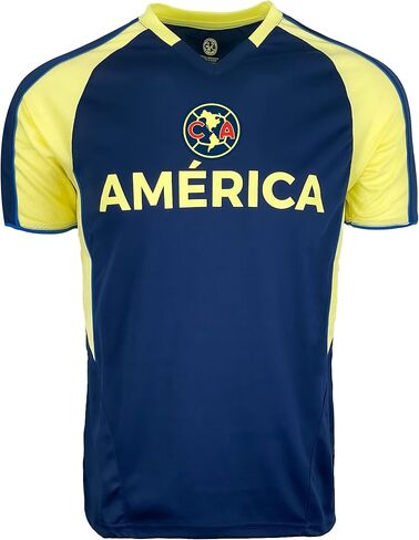 Icon Sports Boy's Club America Soccer Jersey, Licensed Club America Youth Short Sleeve Navy Shirt in Saudi Arabia