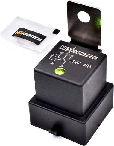 HD Switch 896H -1CH -D1SF - 12V 12VDC 50A/40A ترحيل للأغنية Chuan 896H -1CH -D1SF -T مع ترقية مؤشر LED - مقاوم للطقس - DIODE متكامل - نموذج C SPDT - 896H1CHD1SFT - W/Dilectric Tripe in Saudi Arabia