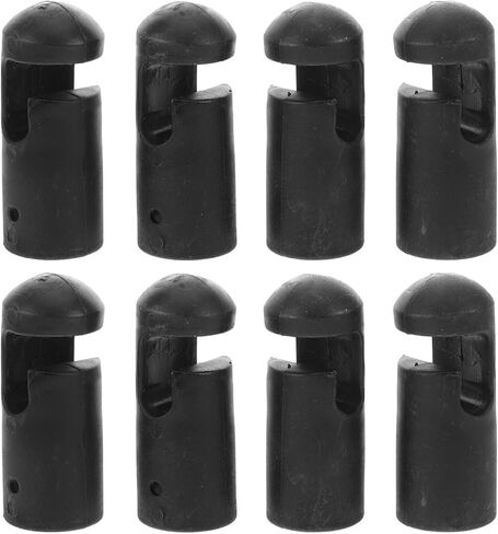 BESPORTBLE 8Pcs Black Plastic Trampoline Pole Caps - Replacement Rod Covers for Trampoline Safety Net, Heavy Duty Accessories for Pole Protection and Maintenance in Saudi Arabia