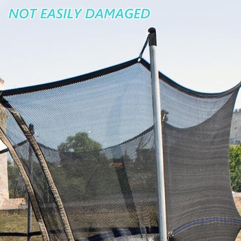 BESPORTBLE 8Pcs Black Plastic Trampoline Pole Caps - Replacement Rod Covers for Trampoline Safety Net, Heavy Duty Accessories for Pole Protection and Maintenance in Saudi Arabia