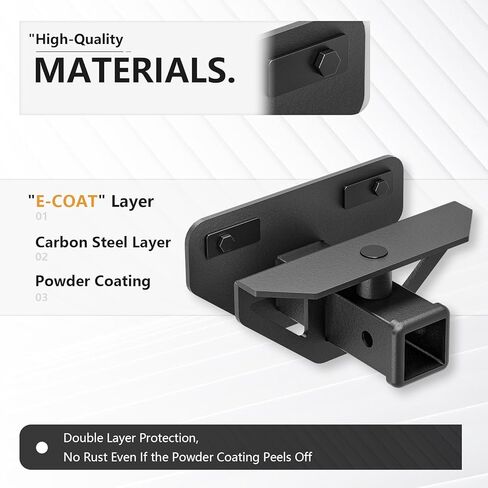 for Bronco Towing Hitch Receiver with Cover Accessories Compatible with 2021 2022 2023 2024 Ford Bronco 2/4 Doors, Rear Bumper Trailer Hitch Kit 2 Inch Tow Hook Combo (Excluding Bronco Sport) in Saudi Arabia
