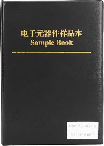 SMT Pack Box Book, 8500PCS 170 Types SMD Resistor Combo Sample Book Chip Resistors 0402 for Laboratory DIY Enthusiasts in Saudi Arabia