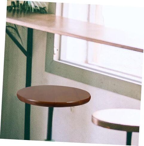 AmoSfun عتيقة Round Round Wooden Stool Patch Place Rubberwood Plans for Bar Chair Easy Brading Surface for Home Office in Saudi Arabia