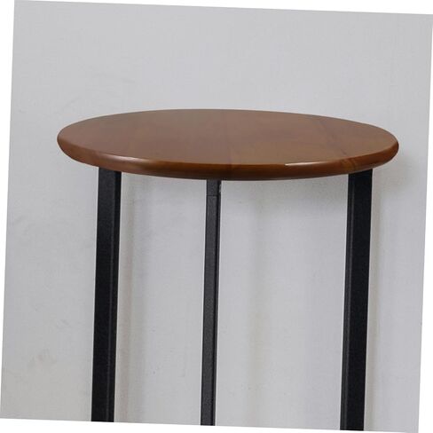 AmoSfun عتيقة Round Round Wooden Stool Patch Place Rubberwood Plans for Bar Chair Easy Brading Surface for Home Office in Saudi Arabia