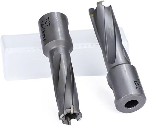 Annular Weldon Shank Magnetic Hollow Drill Bit for Metal Carbide Hole Saw Cutter Drill 1Pcs (Color : 12x35mm) in Saudi Arabia