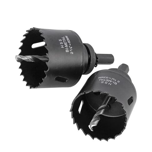 Core Drill Bit 35 40 53 60 70mm ثنائي الفتحة ثنائية المعدنية المنشار كربيد ثقب المظهر لأداة حفر ثقب المعادن الخشبية 1pcs (اللون: 70 ملم) in Kuwait