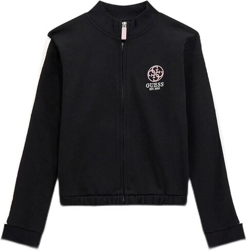 GUESS Girls' Eco Long Sleeve Zip-up Sweatshirt in Saudi Arabia