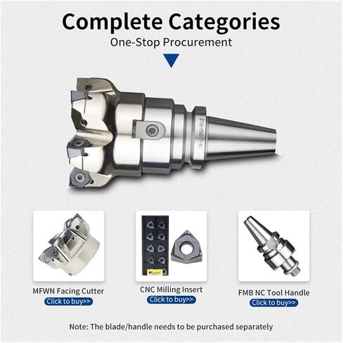 MFWN90 Heavy Cutting Head MFWN90063R Indexable End Mill Fast Feed Face End Mill WNMU0806 Milling Insert CNC Lathe(MFWN90100R-7T,WNMU080608-GM KT1505) in Saudi Arabia