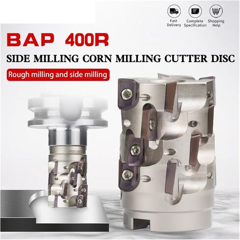 400R ذرة طحن قرص قاطع الأكمام نهاية الوجه CNC طحن القطع قرص حلزوني شريط الذرة كوب إدراج APMT1604 (D50-22-42M-12P-4T ، AP16_APMT1604ER-H2 YZ5115) in Saudi Arabia