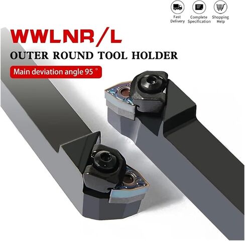 1PCWWLNR2020 WWLNR2525 WWLNR3232 حامل أداة التحول الخارجي WNMG Carbide إدراج أدوات شريط المخرطة wwlnr (WNMG080404-TM YZ6030 ، بدون شريط القطع) in Saudi Arabia