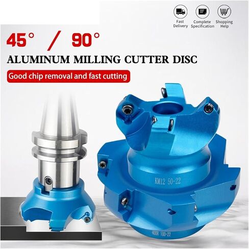 KM12/BAP 400R Face Aluminium Lead End Mill Sekt/APMT Carbide INSERT CNC Machine Attolness High Machine (BAP 400R 100-22-6T ، APMT1604ER-H2 KT60) in Saudi Arabia