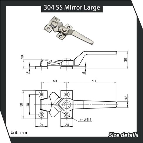 Stainless Steel Industrial Equipment Freezer Door Handle 1Pcs(Bronze) in Kuwait
