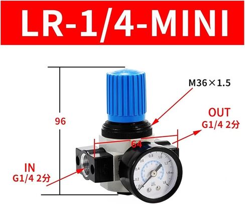 LR 1.6Mpa High Pressure Regulator Oil-Water Separator Air Filter Processor(LR-3l8-MIDI) in Saudi Arabia