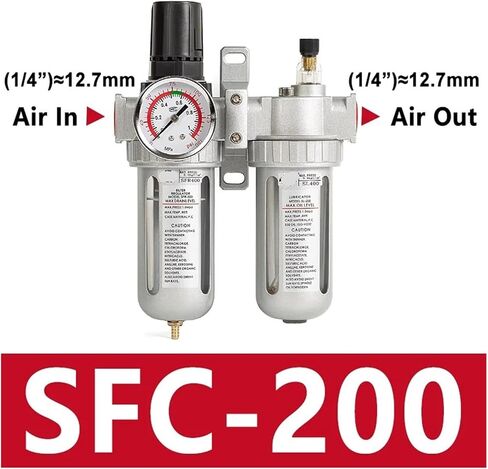 Air Filter Regulator Oil-Water Separator Drain regulating Valve Compressor Pneumatic Parts SFC400 1/2 SFC300 3/8 SFC200 1/4(SFC-400-EU40) in Saudi Arabia