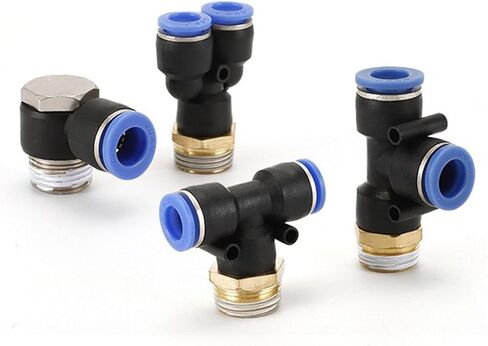Pneumatic Connector 4-12mm Fitting Male Thread 1/8 1/4 3/8 1/2 Air Fittings Quick Push 1Pcs(6-01,PD) in Saudi Arabia