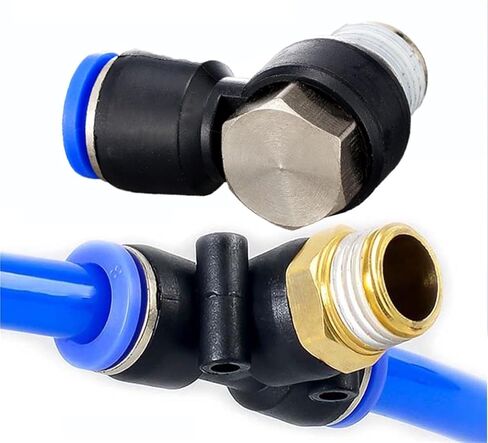 Pneumatic Connector 4-12mm Fitting Male Thread 1/8 1/4 3/8 1/2 Air Fittings Quick Push 1Pcs(6-01,PD) in Saudi Arabia