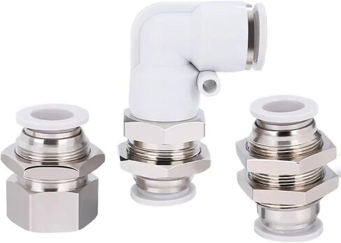 PM PLM PMF 4-16MM أنبوب OD PNEUMATIC PUTTING PUNTING لتوصيل موصل قفل الحاجز الحاجز 1PC (PMF 8MM إلى 1L8 BSP) in Saudi Arabia