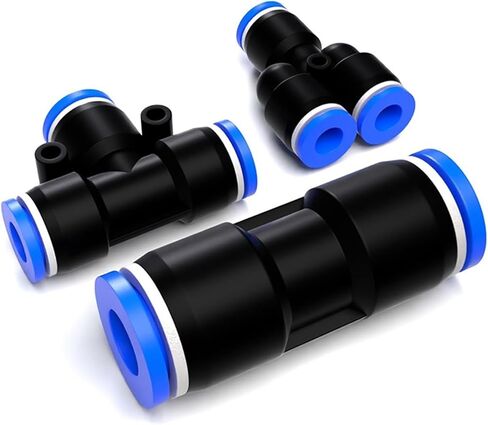 PE PG PY PW Air Connectors 4 6 8 10 12mm Pneumatic Fitting Quick Connect Tee 3Way Plastic Pipe 1Pcs(4-6,PEG-1PCS) in Saudi Arabia