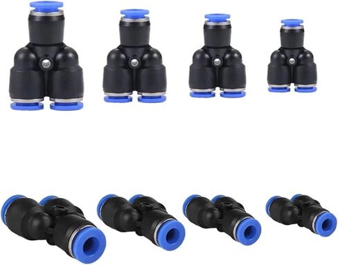 1pcs "y" نوع pneumatic المفصل tee py4 Py6 Py8 Py10 Py12 Py14 Py16 القطر الخارجي 4-16 ملم (Py12) in Kuwait