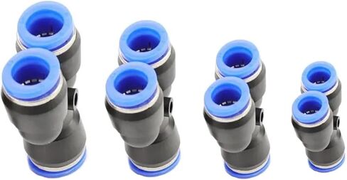 1pcs "y" نوع pneumatic المفصل tee py4 Py6 Py8 Py10 Py12 Py14 Py16 القطر الخارجي 4-16 ملم (Py12) in Kuwait