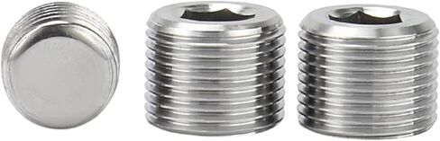 NPT Hexagonal NPT1/8 1/4 "3/8" 1/2 "304 الفولاذ المقاوم للصدأ سداسي سداسي ملاءمة CAP 1PCS (1PC NPT 2 بوصة) in Kuwait