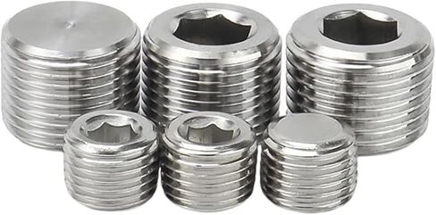 NPT Hexagonal NPT1/8 1/4 "3/8" 1/2 "304 الفولاذ المقاوم للصدأ سداسي سداسي ملاءمة CAP 1PCS (1PC NPT 2 بوصة) in Kuwait